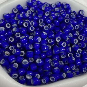 BS-WH-10 ホワイトハーツビーズ 5g ガラスビーズ カスタムパーツ アクセサリーパーツ ハンドメイド インディアンジュエリー ハンドメイド BSWH10 外径約5mm 内径約1-2mmの画像