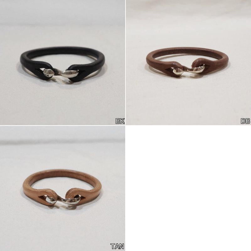 FN-GLB-101 レザーブレスレット シングル(旧品番SF-SB・FN-AK4-6) FNGLB101 FLATHEAD フラットヘッドブレスの画像