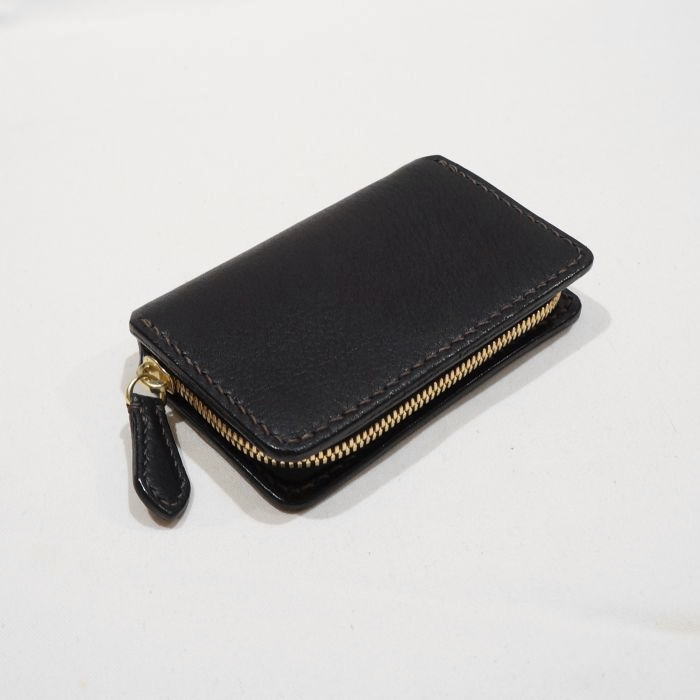 FN-C5Z5-75 ディアスキンフルジップカードケース FNC5Z575 FLATHEAD フラットヘッドカードケース STOCKBURG DEERSKIN FULL ZIP CASEの画像
