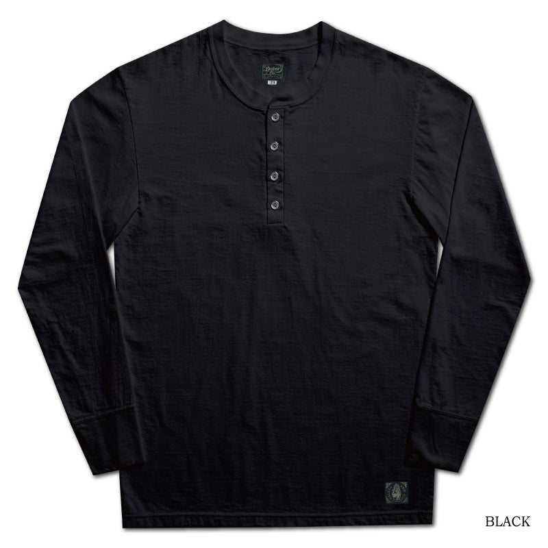 SPINNER.L BK WORKER HENLEY NECK SPINNERL DELUXEWARE デラックスウエア DALEE'S ダリーズヘンリーネック長袖Tシャツの画像