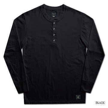 SPINNER.L BK WORKER HENLEY NECK SPINNERL DELUXEWARE デラックスウエア DALEE'S ダリーズヘンリーネック長袖Tシャツの画像