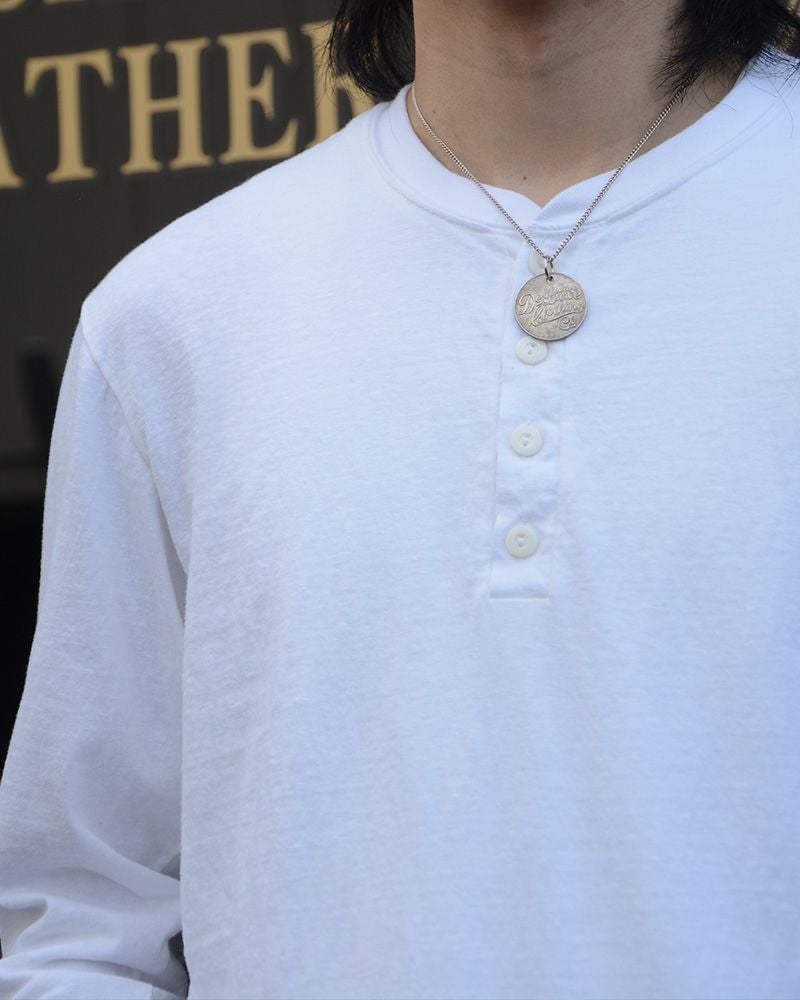 SPINNER.L WH WORKER HENLEY NECK SPINNERL DELUXEWARE デラックスウエア DALEE'S ダリーズヘンリーネック長袖Tシャツの画像