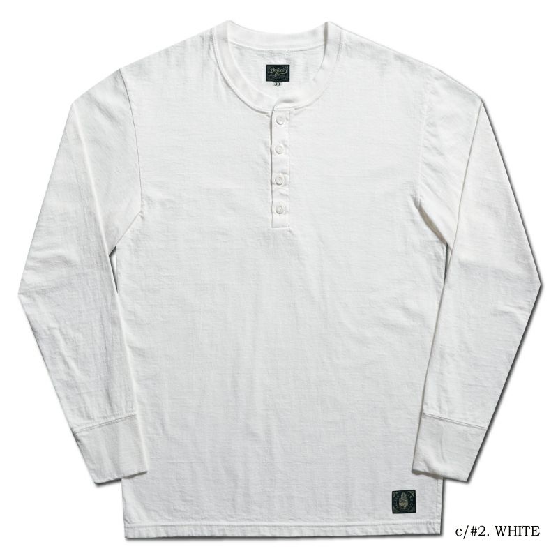 SPINNER.L WH WORKER HENLEY NECK SPINNERL DELUXEWARE デラックスウエア DALEE'S ダリーズヘンリーネック長袖Tシャツの画像