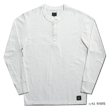 SPINNER.L WH WORKER HENLEY NECK SPINNERL DELUXEWARE デラックスウエア DALEE'S ダリーズヘンリーネック長袖Tシャツの画像