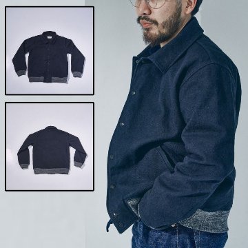 先行予約受付中！S100STA26-BOB ブラックオンブルーネルスタジアムジャケット S100STA26BOB SAMURAIJEANS サムライジーンズジャケットの画像
