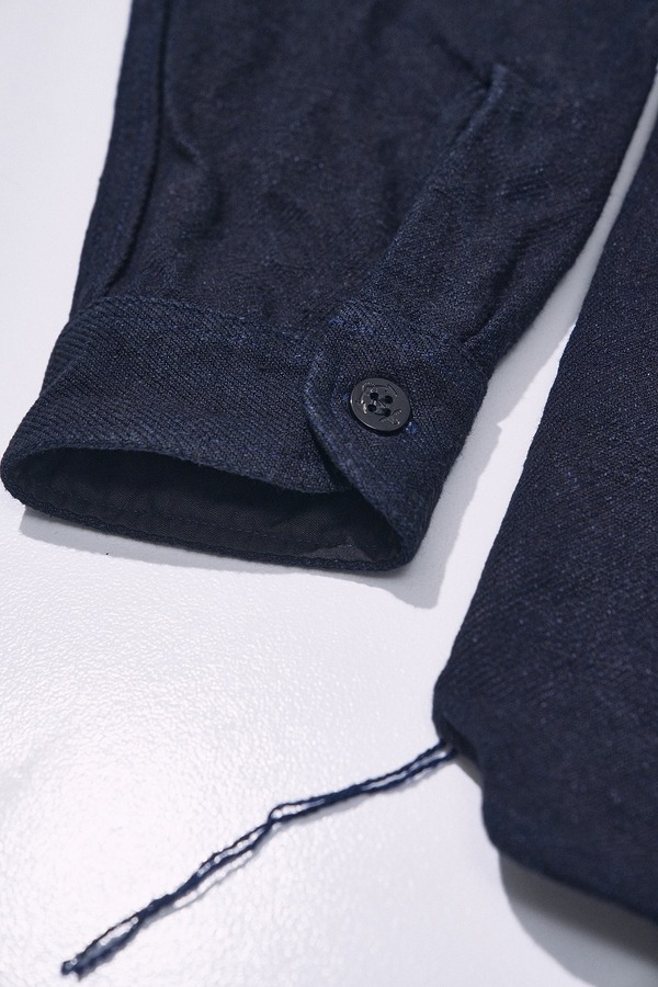 先行予約受付中！SJCPO26-BOB ブラックオンブルーネルCPOシャツ SJCPO26BOB SAMURAIJEANS サムライジーンズシャツ 長袖シャツの画像