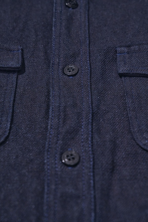 先行予約受付中！SJCPO26-BOB ブラックオンブルーネルCPOシャツ SJCPO26BOB SAMURAIJEANS サムライジーンズシャツ 長袖シャツの画像