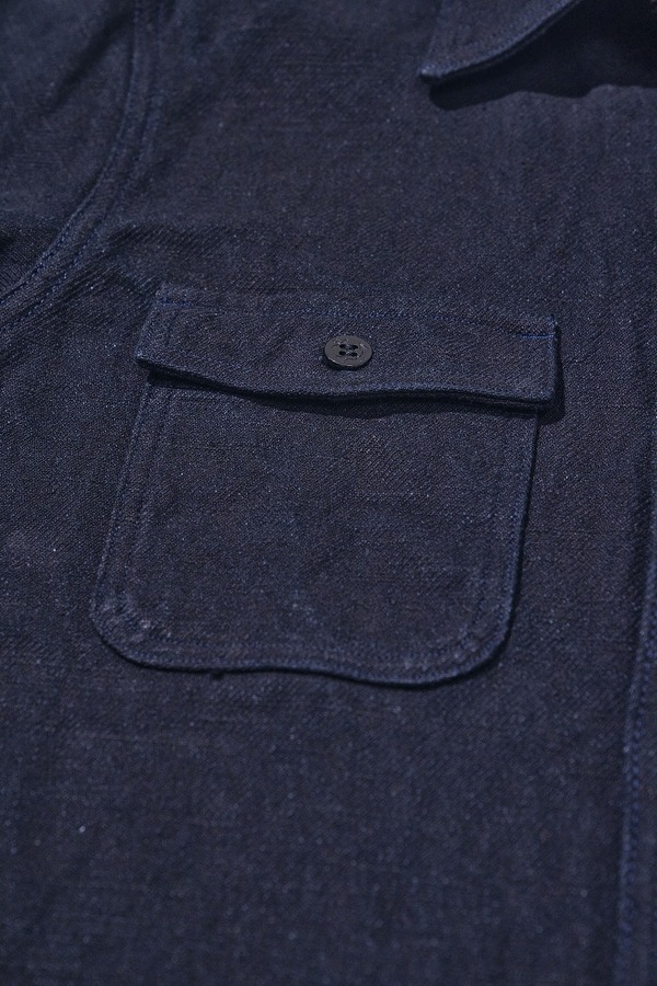 先行予約受付中！SJCPO26-BOB ブラックオンブルーネルCPOシャツ SJCPO26BOB SAMURAIJEANS サムライジーンズシャツ 長袖シャツの画像