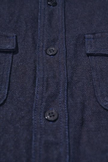 先行予約受付中！SJCPO26-BOB ブラックオンブルーネルCPOシャツ SJCPO26BOB SAMURAIJEANS サムライジーンズシャツ 長袖シャツの画像