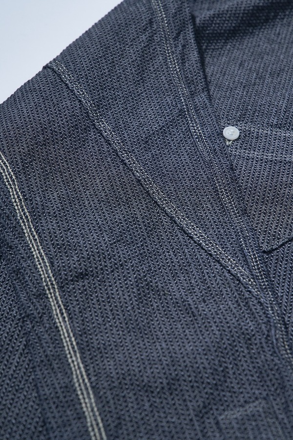 先行予約受付中！SJCBS26-BOB ブラックオンブルー刺し子シャンブレーシャツ SJCBS26BOB SAMURAIJEANS サムライジーンズシャツ 長袖シャツの画像
