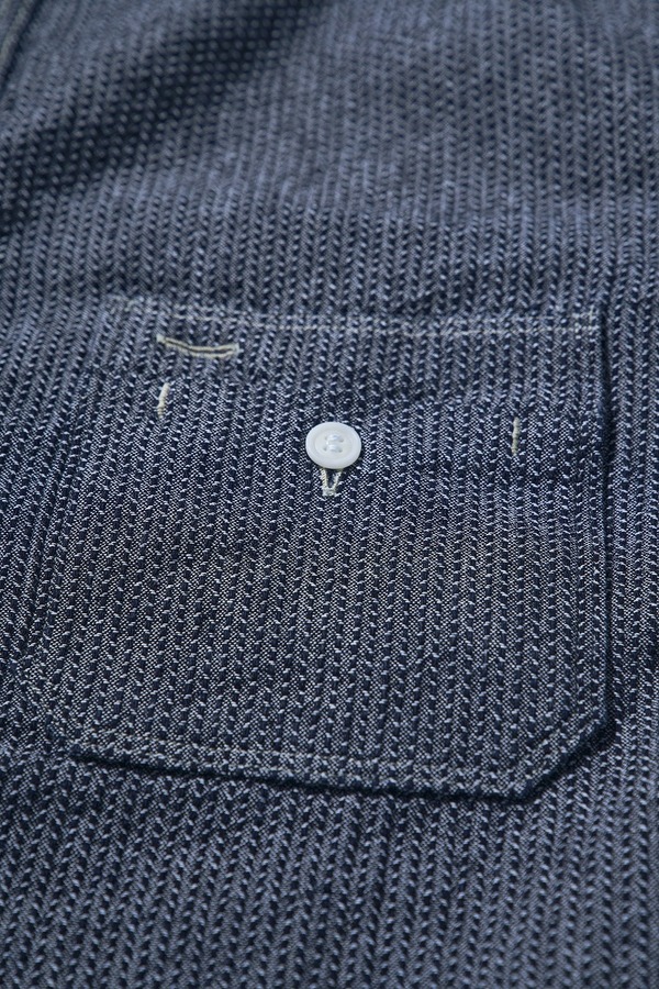 先行予約受付中！SJCBS26-BOB ブラックオンブルー刺し子シャンブレーシャツ SJCBS26BOB SAMURAIJEANS サムライジーンズシャツ 長袖シャツの画像