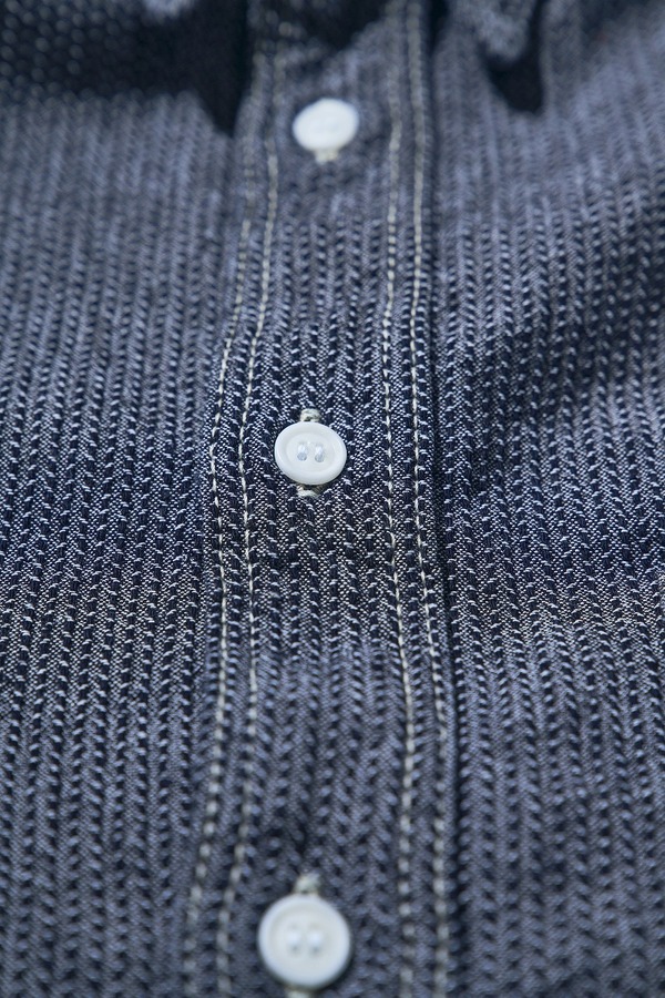 先行予約受付中！SJCBS26-BOB ブラックオンブルー刺し子シャンブレーシャツ SJCBS26BOB SAMURAIJEANS サムライジーンズシャツ 長袖シャツの画像