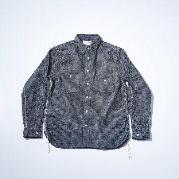 先行予約受付中！SJCBS26-BOB ブラックオンブルー刺し子シャンブレーシャツ SJCBS26BOB SAMURAIJEANS サムライジーンズシャツ 長袖シャツの画像