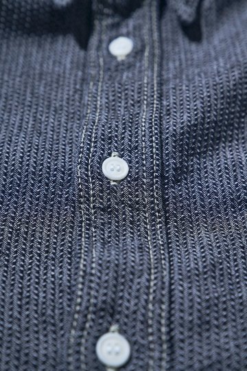 先行予約受付中！SJCBS26-BOB ブラックオンブルー刺し子シャンブレーシャツ SJCBS26BOB SAMURAIJEANS サムライジーンズシャツ 長袖シャツの画像