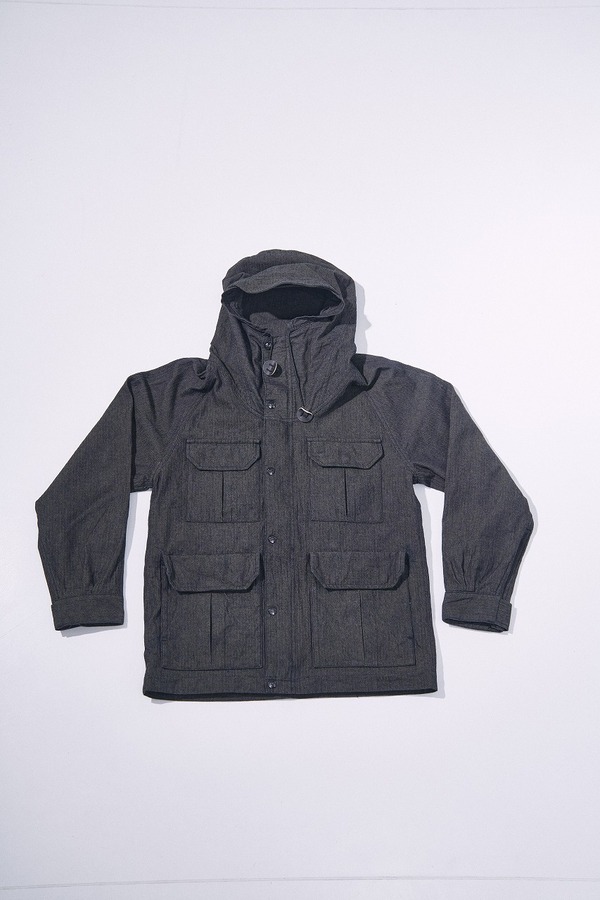 先行予約受付中！SJMPK26-BOB ブラックオンブルーへリンボーンマウンテンパーカー SJMPK26BOB SAMURAIJEANS サムライジーンズジャケットの画像