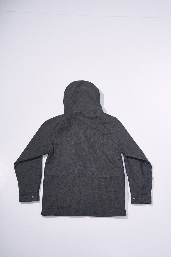 先行予約受付中！SJMPK26-BOB ブラックオンブルーへリンボーンマウンテンパーカー SJMPK26BOB SAMURAIJEANS サムライジーンズジャケットの画像
