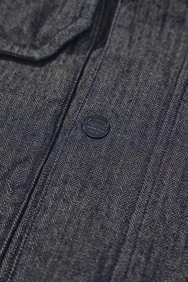 先行予約受付中！SJMPK26-BOB ブラックオンブルーへリンボーンマウンテンパーカー SJMPK26BOB SAMURAIJEANS サムライジーンズジャケットの画像