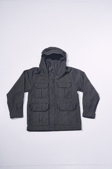 先行予約受付中！SJMPK26-BOB ブラックオンブルーへリンボーンマウンテンパーカー SJMPK26BOB SAMURAIJEANS サムライジーンズジャケットの画像