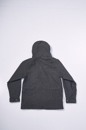 先行予約受付中！SJMPK26-BOB ブラックオンブルーへリンボーンマウンテンパーカー SJMPK26BOB SAMURAIJEANS サムライジーンズジャケットの画像