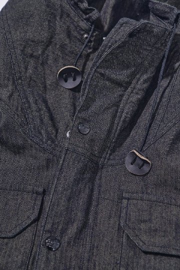 先行予約受付中！SJMPK26-BOB ブラックオンブルーへリンボーンマウンテンパーカー SJMPK26BOB SAMURAIJEANS サムライジーンズジャケットの画像