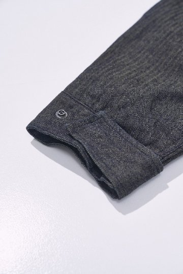 先行予約受付中！SJMPK26-BOB ブラックオンブルーへリンボーンマウンテンパーカー SJMPK26BOB SAMURAIJEANS サムライジーンズジャケットの画像