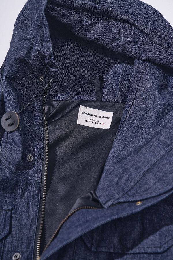 先行予約受付中！SJMPK26-D デニムマウンテンパーカー SJMPK26D SAMURAIJEANS サムライジーンズジャケットの画像