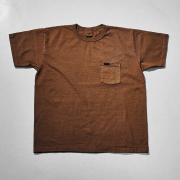 SJST-PCM2-BR-サムライジーンズ半袖無地ポケットTシャツ2-SJSTPCM2-SAMURAIJEANS-サムライジーンズTシャツの画像