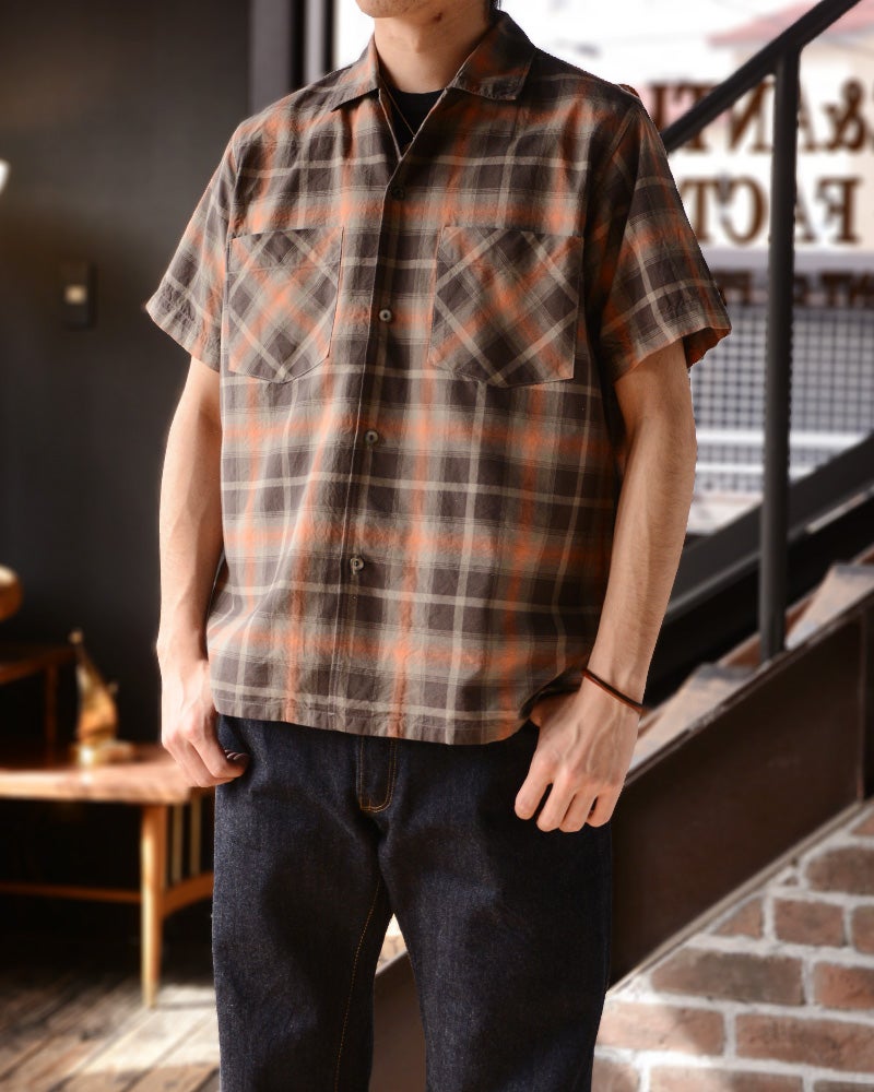 LV-35S 1960s S/S CHECK SHIRT LV35S DELUXEWARE デラックスウエア半袖シャツ シャツ半袖の画像