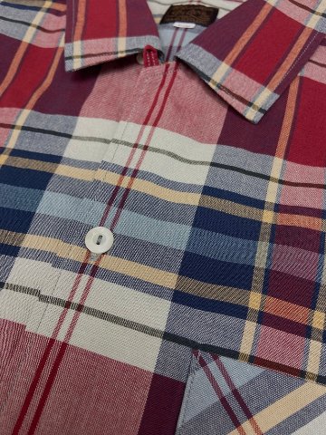 LV-35S 1960s S/S CHECK SHIRT LV35S DELUXEWARE デラックスウエア半袖シャツ シャツ半袖の画像