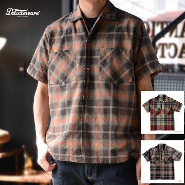 LV-35S 1960s S/S CHECK SHIRT LV35S DELUXEWARE デラックスウエア半袖シャツ シャツ半袖の画像