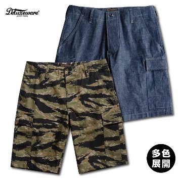 先行予約受付中！DX100I 6POKET SHORT PANTS DELUXEWARE デラックスウエアショートボトム デラックスウエアショートパンツ 短パン ハーフパンツ ワークショートパンツの画像