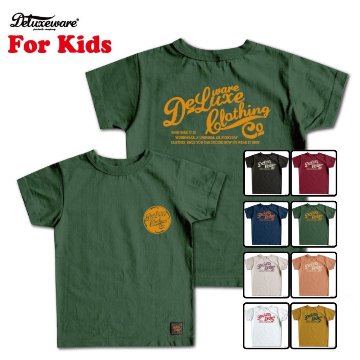 BRK-12 ブランドロゴキッズTシャツ12 BRK12 DELUXEWARE デラックスウエアTシャツ キッズTシャツ 子供服の画像