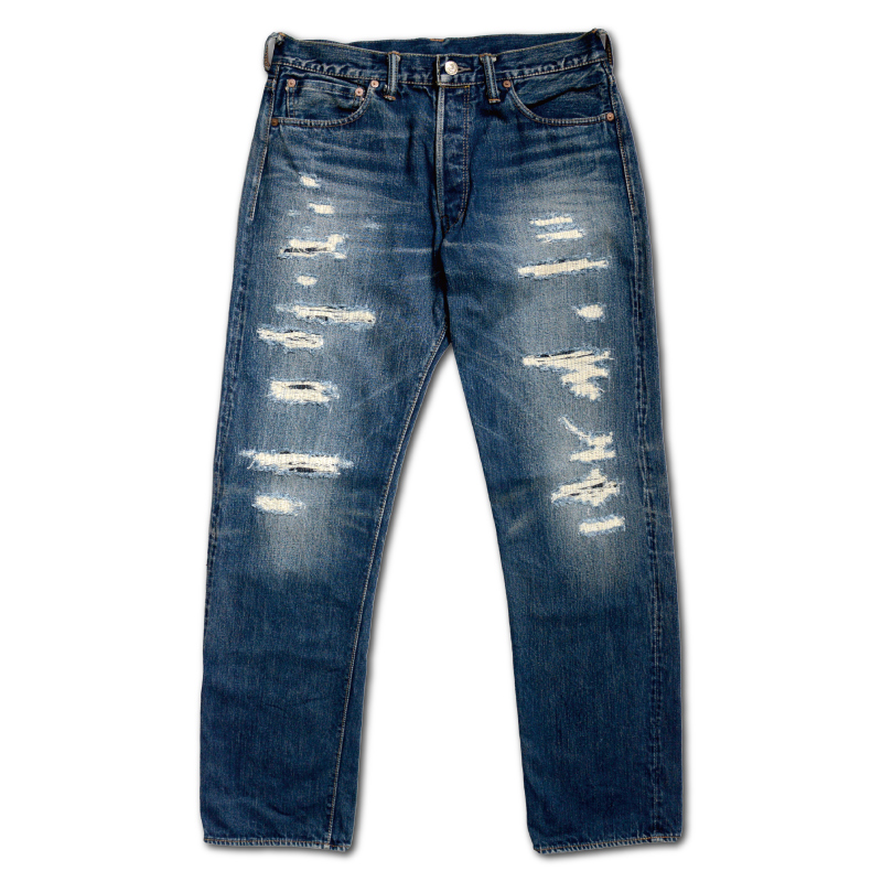 DX5015-RE REMAKE 15OZ JEANS DELUXEWARE デラックスウエアデニムジーンズ DX5015RE ダメージジーンズの画像