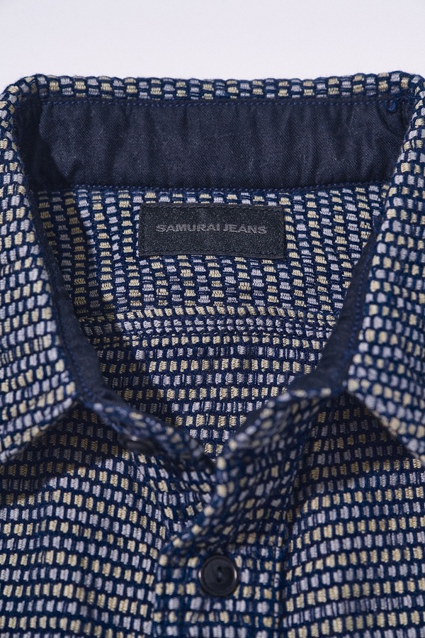 先行予約受付中！SSS26-NRS 野良着刺し子ワークシャツ SSS26NRS SAMURAIJEANS サムライジーンズシャツ 長袖シャツの画像