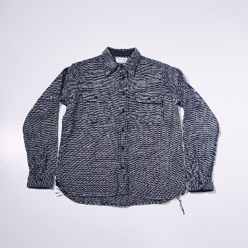 先行予約受付中！SSS26-NRS 野良着刺し子ワークシャツ SSS26NRS SAMURAIJEANS サムライジーンズシャツ 長袖シャツの画像