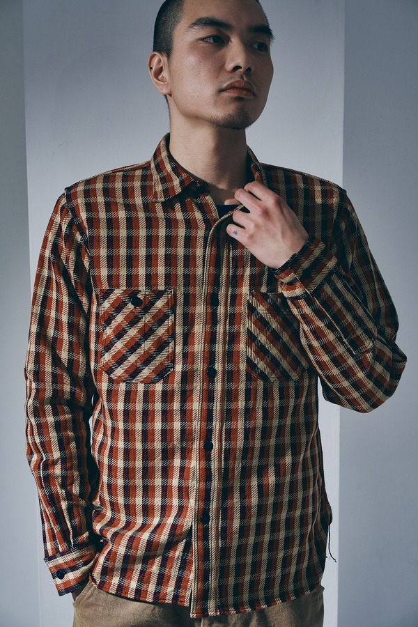 先行予約受付中！SIN26-01 ロープインディゴヘビーネルワークシャツ SIN26-01 SAMURAIJEANS サムライジーンズシャツ 長袖シャツの画像