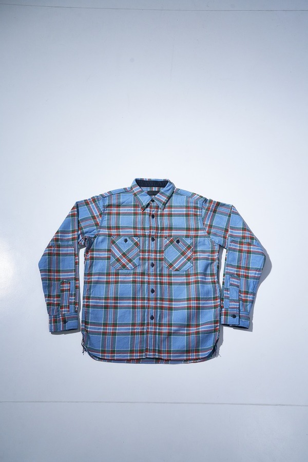 先行予約受付中！SIN26-01 ロープインディゴヘビーネルワークシャツ SIN26-01 SAMURAIJEANS サムライジーンズシャツ 長袖シャツの画像