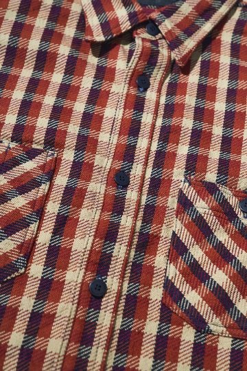 先行予約受付中！SIN26-01 ロープインディゴヘビーネルワークシャツ SIN26-01 SAMURAIJEANS サムライジーンズシャツ 長袖シャツの画像