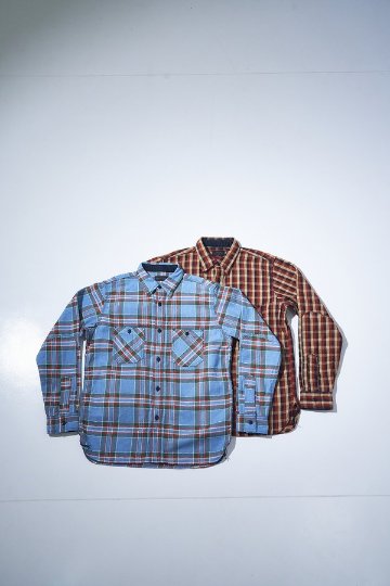 先行予約受付中！SIN26-01 ロープインディゴヘビーネルワークシャツ SIN26-01 SAMURAIJEANS サムライジーンズシャツ 長袖シャツの画像