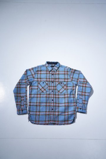 先行予約受付中！SIN26-01 ロープインディゴヘビーネルワークシャツ SIN26-01 SAMURAIJEANS サムライジーンズシャツ 長袖シャツの画像