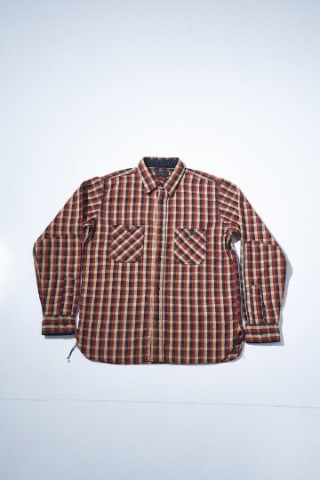 先行予約受付中！SIN26-01 ロープインディゴヘビーネルワークシャツ SIN26-01 SAMURAIJEANS サムライジーンズシャツ 長袖シャツの画像