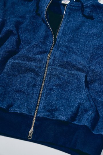 先行予約受付中！SIS26-102 ID インディゴ起毛スウェットジップパーカー SIS26102 SAMURAIJEANS サムライジーンズスウェット サムライジーンズスエット パーカーの画像