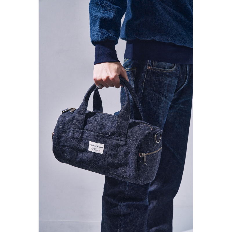 先行予約受付中！SJDLB26 デニムドラムバッグ SAMURAIJEANS サムライジーンズバッグ サムライジーンズバック 鞄の画像