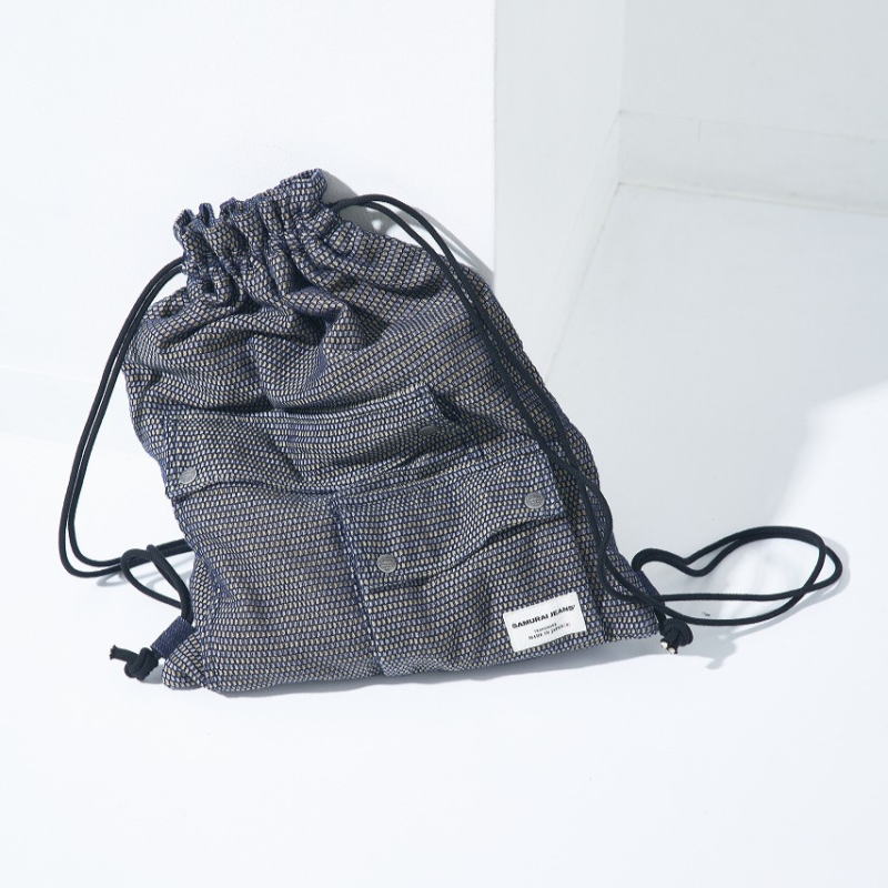 SJDB26-NRS 野良着刺し子ナップザック SJDB26NRS SAMURAIJEANS サムライジーンズバッグ サムライジーンズバック 鞄の画像