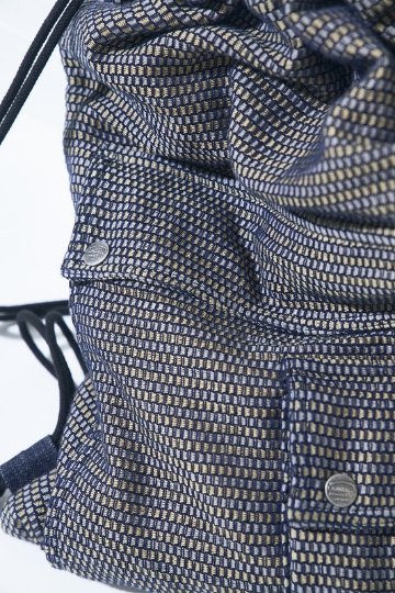 SJDB26-NRS 野良着刺し子ナップザック SJDB26NRS SAMURAIJEANS サムライジーンズバッグ サムライジーンズバック 鞄の画像