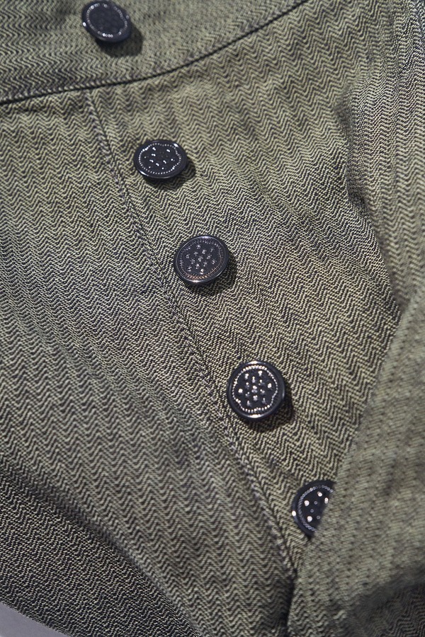 先行予約受付中！SJAP26-BOB ブラックオンブルーへリンボーンアーミーパンツ SJAP26BOB SAMURAIJEANS サムライジーンズデニムジーンズの画像