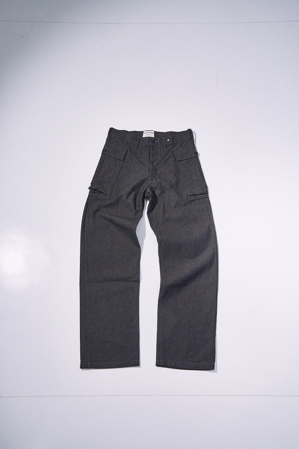 先行予約受付中！SJAP26-BOB ブラックオンブルーへリンボーンアーミーパンツ SJAP26BOB SAMURAIJEANS サムライジーンズデニムジーンズの画像