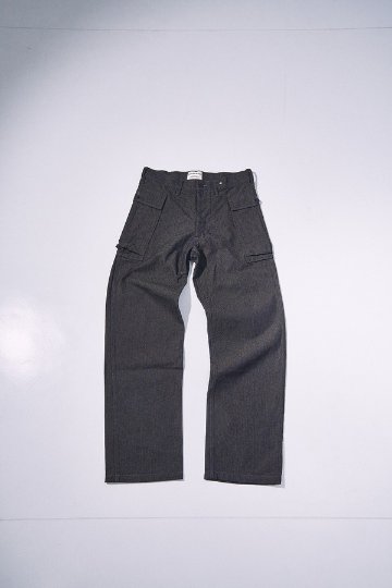 先行予約受付中！SJAP26-BOB ブラックオンブルーへリンボーンアーミーパンツ SJAP26BOB SAMURAIJEANS サムライジーンズデニムジーンズの画像