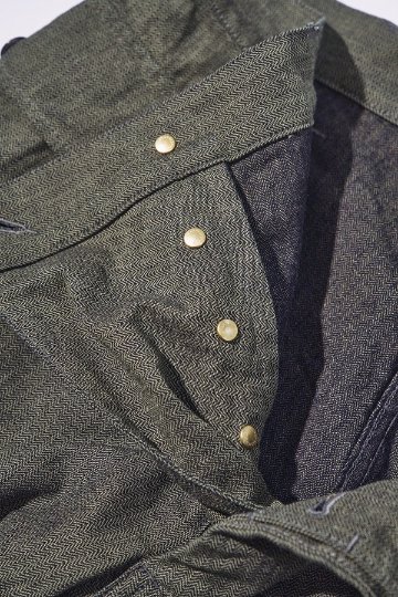 先行予約受付中！SJAP26-BOB ブラックオンブルーへリンボーンアーミーパンツ SJAP26BOB SAMURAIJEANS サムライジーンズデニムジーンズの画像