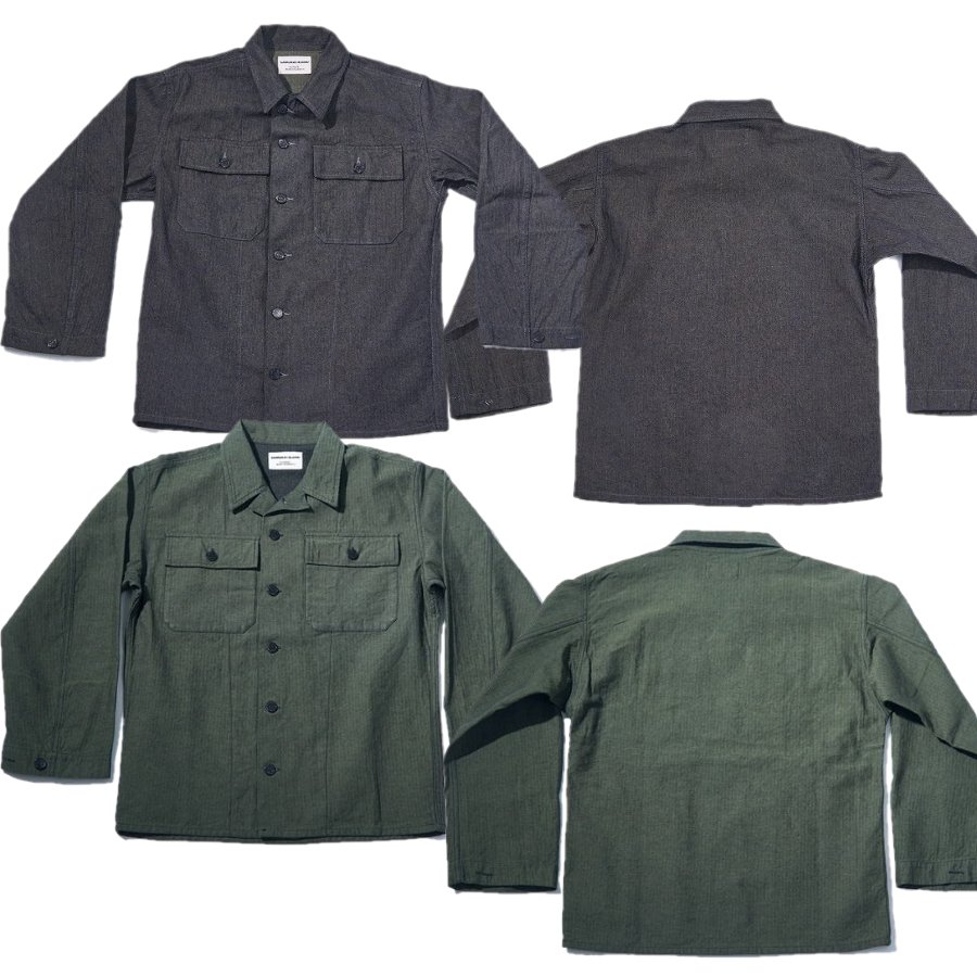 先行予約受付中！SJFJK26-BOB ブラックオンブルーへリンボーンフィールドジャケット SJFJK26BOB SAMURAIJEANS サムライジーンズジャケット アウターの画像